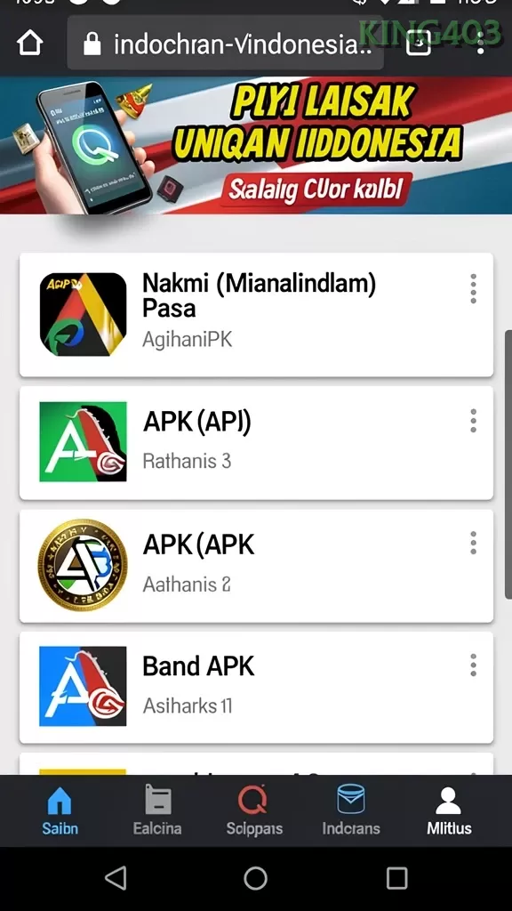 Sistem Pembayaran king403 screenshot